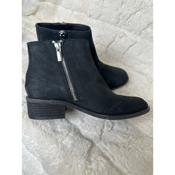 Lucky Brand Baelee Boot 5 M Suede Leather Stacked Heel Biker Festival Ankle Boot - Picture 6 of 6